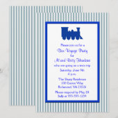 ブルーホワストライプイト列車ボンヴォージュパーティー 招待状 (正面/裏面)