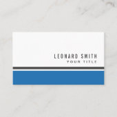 ブルーホワモダンイトスタイリッシュプロフェッショナル 名刺 (正面)