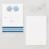 ブルーホワ航海のイトシ結婚ェルス座席表 プレイスカード (正面/裏面)