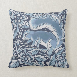 ブルーホワ華美イトリスフローラウッドランド クッション
