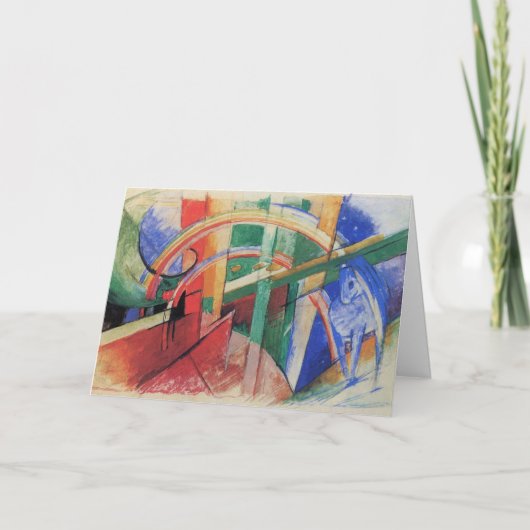 ブルーホースとレインボーバイフランツマルク カード (正面)