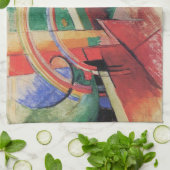 ブルーホースとレインボーバイフランツマルク キッチンタオル (折り畳み)