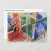 ブルーホースとレインボーバイフランツマルク ポストカード (正面/裏面)