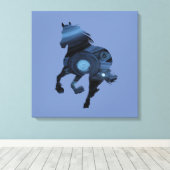 ブルーホースキャンバス キャンバスプリント (インサイチュ (ウッドフロア))