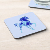 ブルーホースコースター絵画- s コースター (左側)