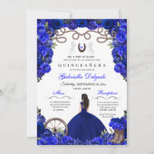 ブルーホースシューウエスタンチャラフローラキンセアニェラ 招待状 (正面)