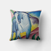 ブルーホースバイフランツマルクヴィンテージファインアート クッション (裏面)