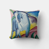 ブルーホースバイフランツマルクヴィンテージファインアート クッション (正面)