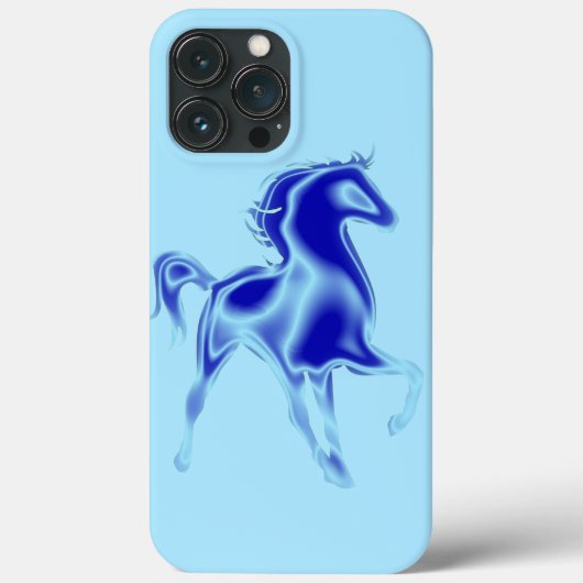ブルーホースモダンデザイン Case-Mate iPhoneケース (裏面)