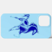 ブルーホースモダンデザイン Case-Mate iPhoneケース (裏面 (横))