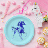 ブルーホース紙プレートカスタムカラー ペーパープレート (パーティー)
