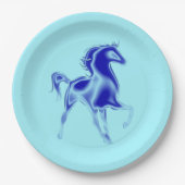ブルーホース紙プレートカスタムカラー ペーパープレート (正面)