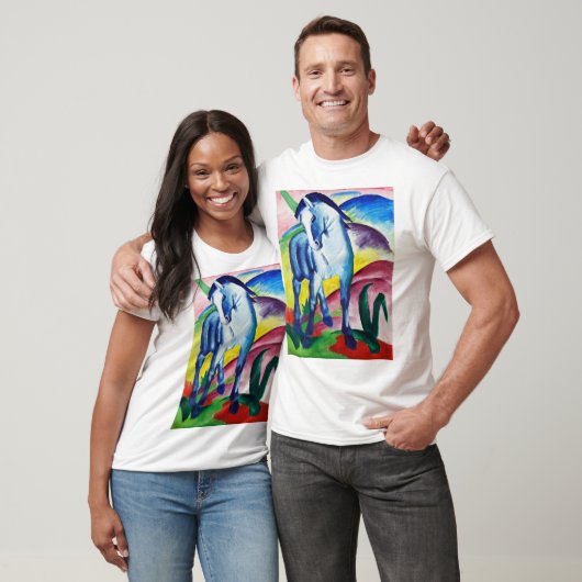 ブルーホース絵画ズバイフランツ・マーク Tシャツ (ユニセックス)