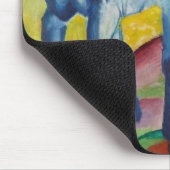 ブルーホース（かわいい動物） (by Marc Franz) マウスパッド (コーナー)