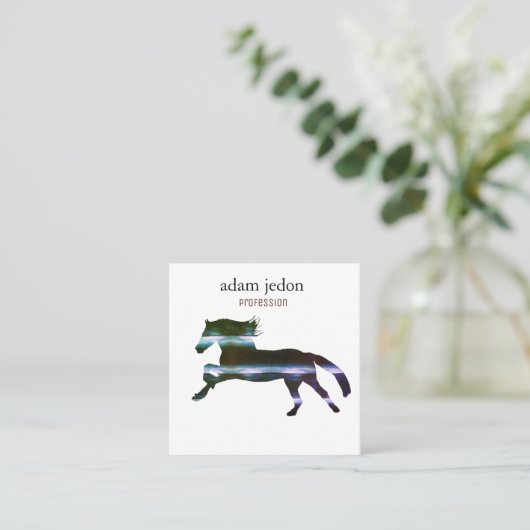 ブルーホース スクエア名刺 (スタンド正面)