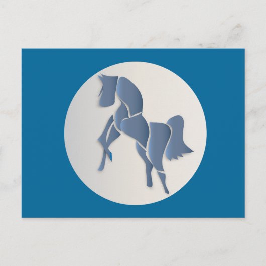 ブルーホース ポストカード (正面)