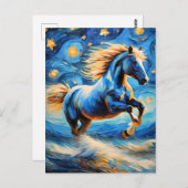 ブルーホース ポストカード (正面/裏面)