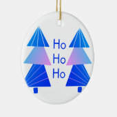 ブルーホーホーホクリスマス セラミックオーナメント (右)