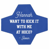 ブルーホームカミングプロモールホームホコでキック サッカーボール (フラット)