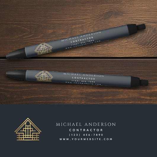 ブルーホーム建物建築事業 黒ボールペン