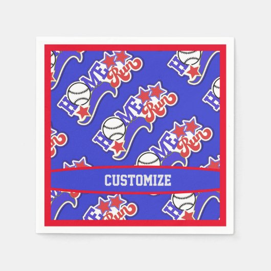 ブルーホーム走野球 スタンダードカクテルナプキン (正面)