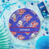 ブルーホーム走野球 ペーパープレート (パーティー)