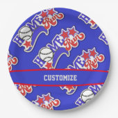 ブルーホーム走野球 ペーパープレート (正面)