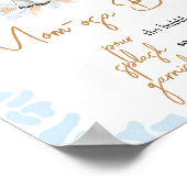 ブルーホーリーカウベビーシャワーマママオサバー ポスター (角)