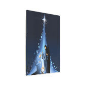 ブルーホーリーナイトクリスマス出生 メタルプリント (3/4)