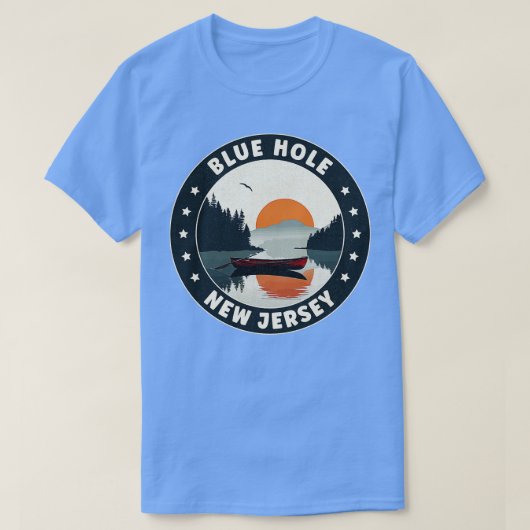 ブルーホールニュージャージーサンセット Tシャツ (デザイン正面)