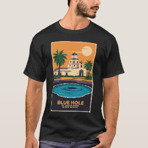 ブルーホールニューメキシコトラベルアートヴィンテージ Tシャツ