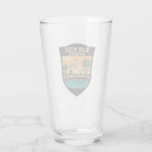 ブルーホールニューメキシコ旅行アートバッジ タンブラーグラス (裏面)