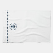 ブルーホー航海のトホイールヴィンテージボート キッチンタオル (横)