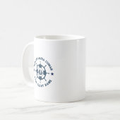 ブルーホー航海のトホイールヴィンテージボート コーヒーマグカップ (正面左)