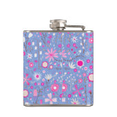 ブルーボかわいらしタニカル野草フローラ フラスク (裏面)