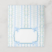 ブルーボウとフローラヴィンテージ プレイスカード (外部開封)