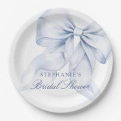 ブルーボウのブライズシャワー ペーパープレート (正面)