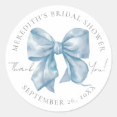 ブルーボウのブライズシャワー ラウンドシール (正面)