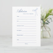 ブルーボウアドバイス用ザブライドブルーアドバイスカード 招待状 (スタンド正面)