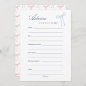 ブルーボウアドバイス用ザブライドブルーアドバイスカード 招待状 (正面/裏面)