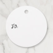 ブルーボウウォーターカラークリスマスリース フェイバータグ (裏面)