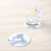 ブルーボウエレガントコケット ペーパーコースター (インサイチュ)