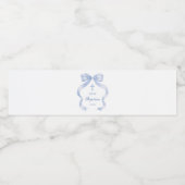 ブルーボウエレガントバプテスマ ペットボトルラベル (シングルラベル)