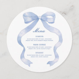 ブルーボウエレガントラウンド メニュー