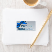 ブルーボウオンシルバーハヌカーから ラベル (インサイチュ)