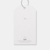 ブルーボウクリスマスクレスト ギフトタグ (裏面)