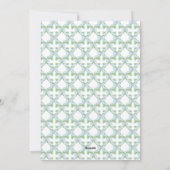 ブルーボウクリスマスシノワズリーフォトホリデーカード シーズンカード (裏面)