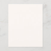 ブルーボウクリームベージュ誕生日の招待状 (裏面)