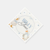 ブルーボウグースコ間抜けケット誕生日 スタンダードカクテルナプキン (角)