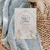 ブルーボウグースコ間抜けケット誕生日 招待状